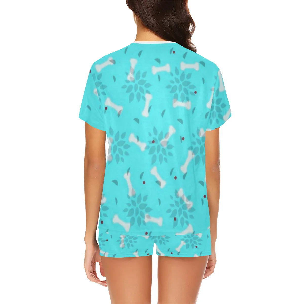 2 Piece French Bulldog PJ Set - Bones