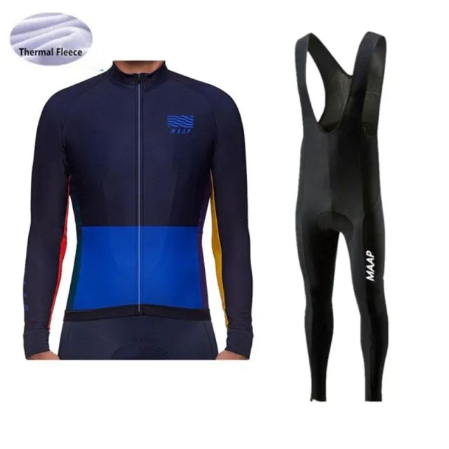 2021 Proteam Maap Thermische Fleece Winter Jersey GEL Fietsen Kleding Set Riding Triathlon Sport Fietsen Pak