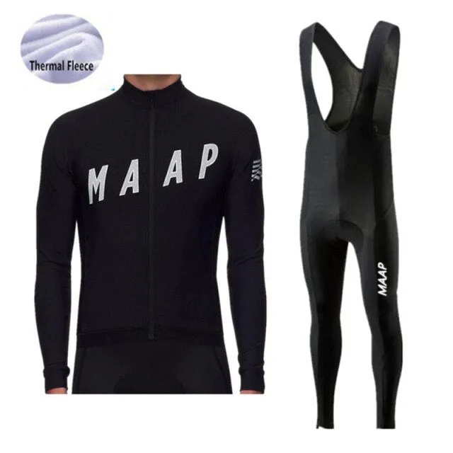 2021 Proteam Maap Thermische Fleece Winter Jersey GEL Fietsen Kleding Set Riding Triathlon Sport Fietsen Pak