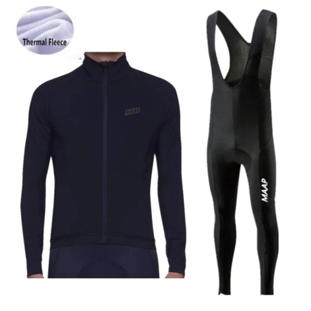 2021 Proteam Maap Thermische Fleece Winter Jersey GEL Fietsen Kleding Set Riding Triathlon Sport Fietsen Pak