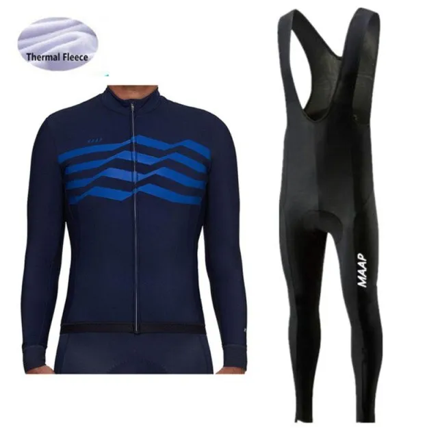 2021 Proteam Maap Thermische Fleece Winter Jersey GEL Fietsen Kleding Set Riding Triathlon Sport Fietsen Pak