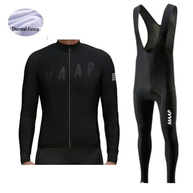 2021 Proteam Maap Thermische Fleece Winter Jersey GEL Fietsen Kleding Set Riding Triathlon Sport Fietsen Pak