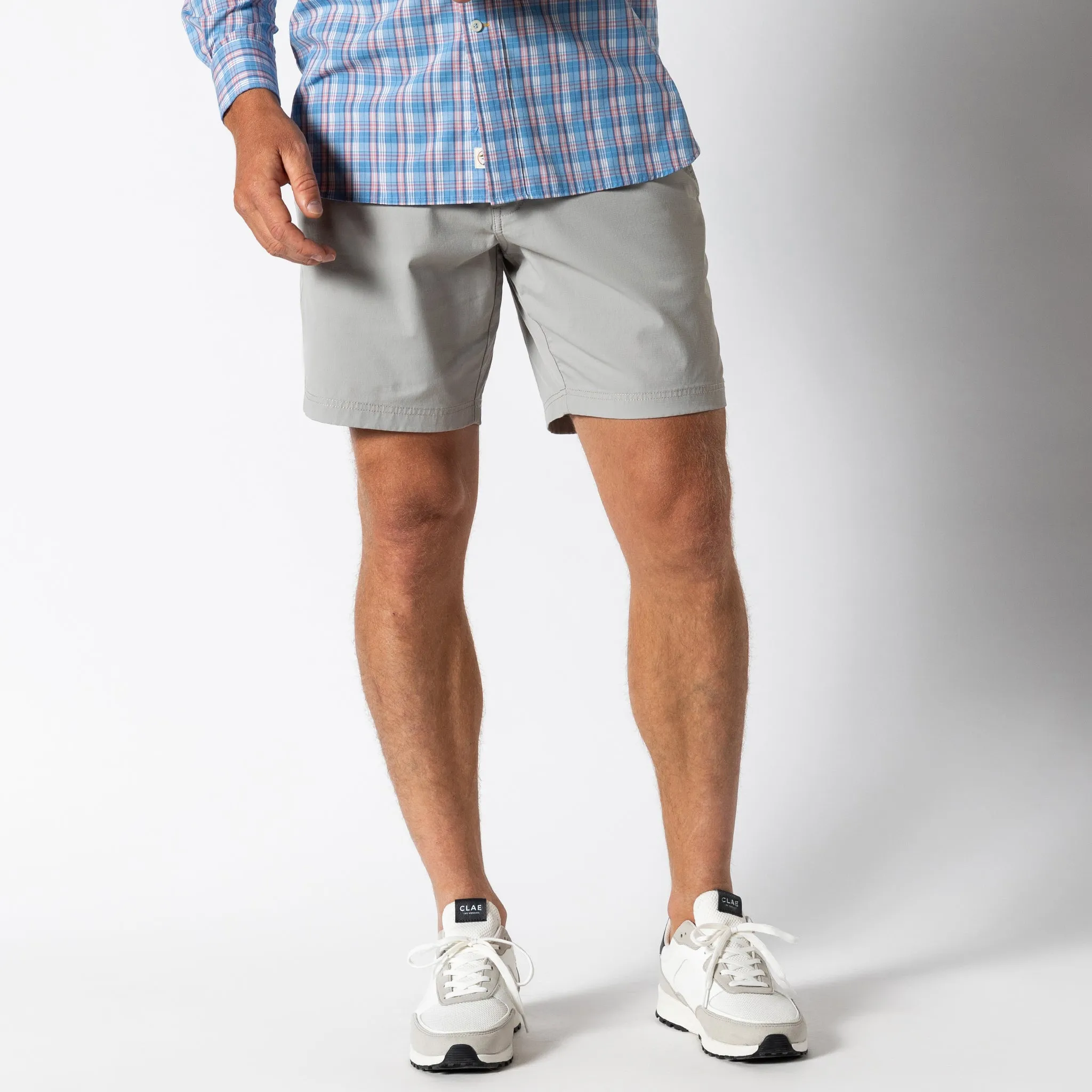8" Harbor Performance Short - Limestone Grey