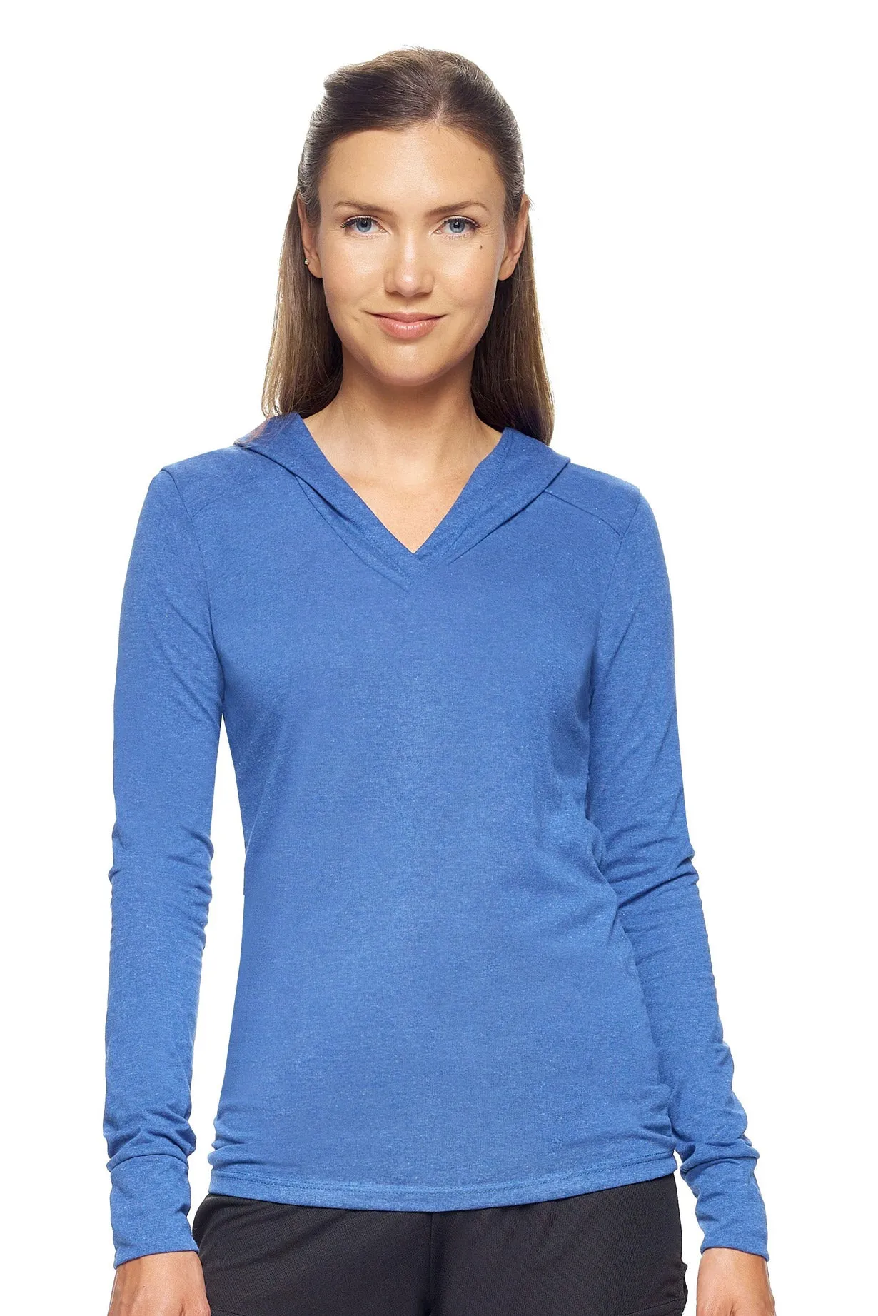 AA311 Performance Heather Hoodie Shirt