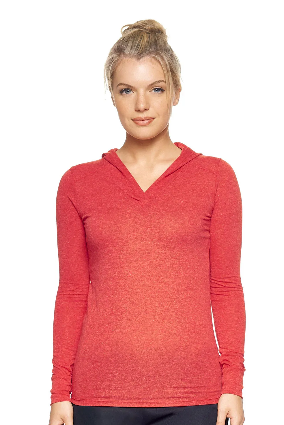 AA311 Performance Heather Hoodie Shirt