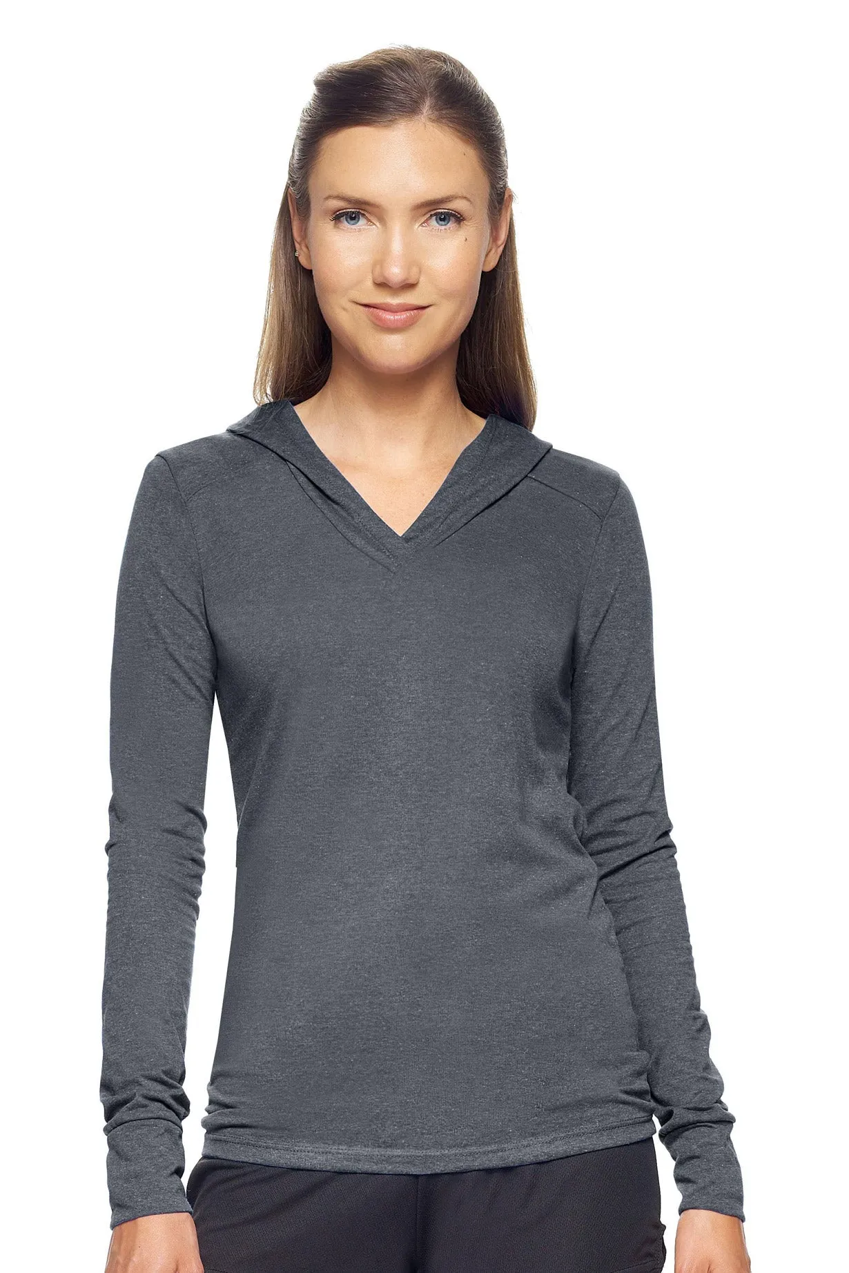 AA311 Performance Heather Hoodie Shirt