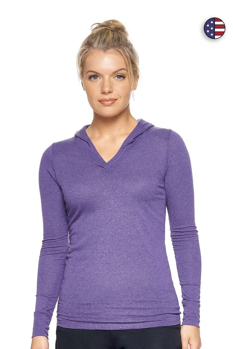 AA311 Performance Heather Hoodie Shirt
