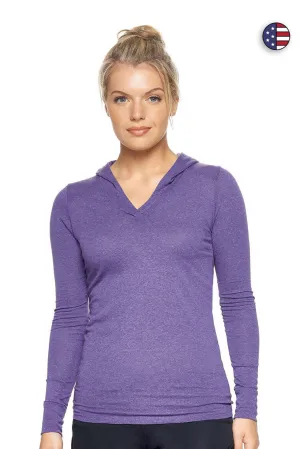 AA311 Performance Heather Hoodie Shirt