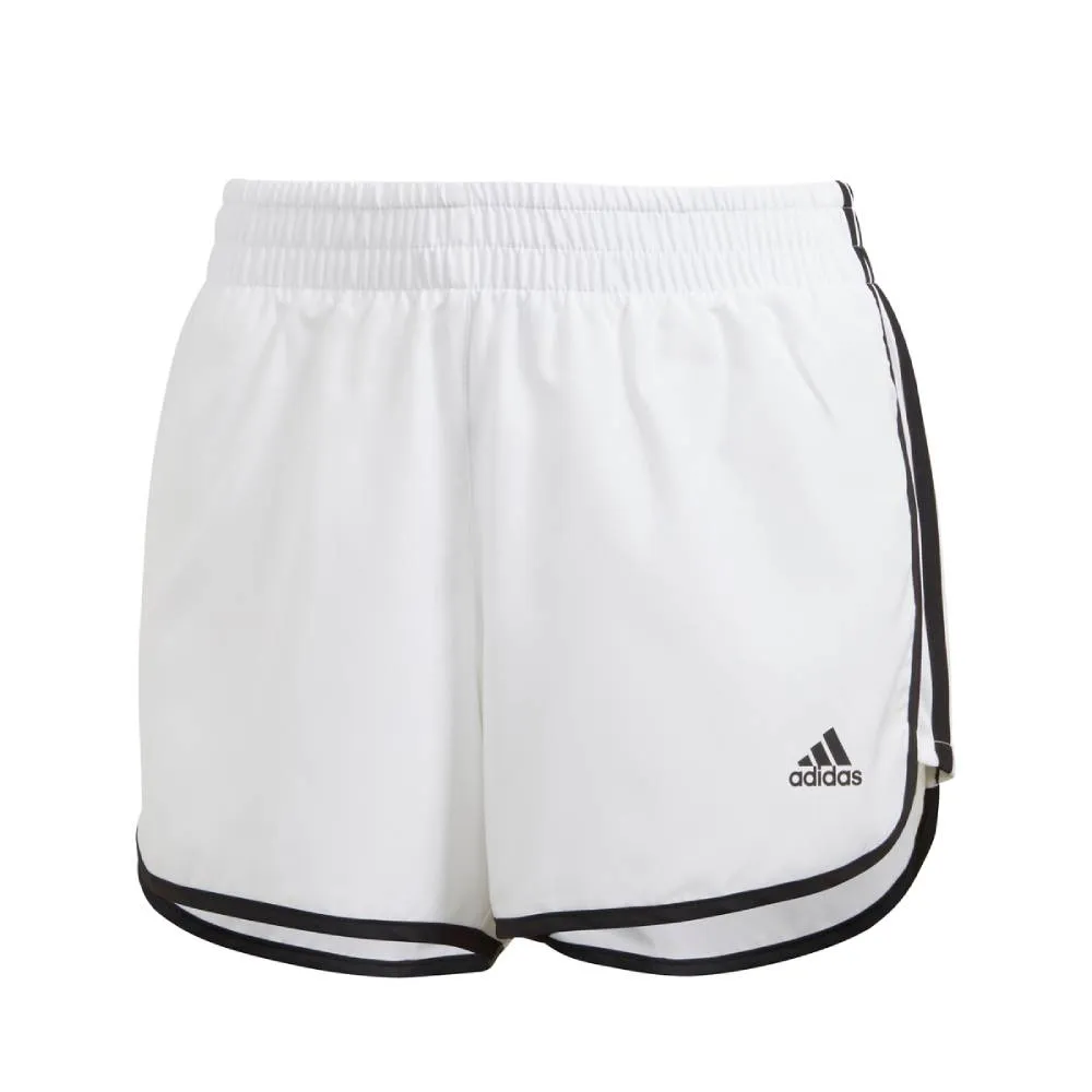 adidas Women's Marathon Short 3-Inch (White/Black)