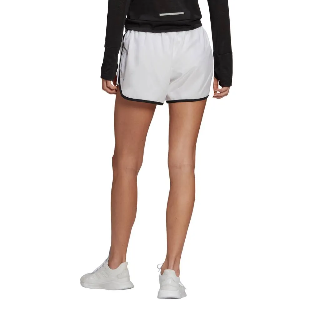 adidas Women's Marathon Short 3-Inch (White/Black)