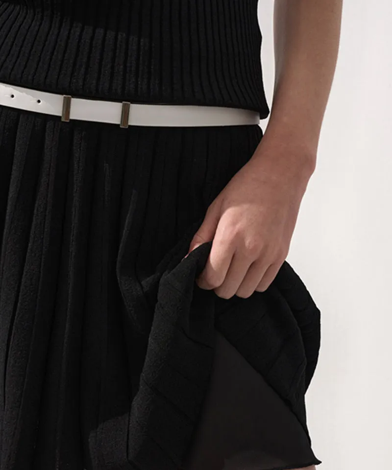 Anell Golf Cool Blend Pleated Skirt - Black