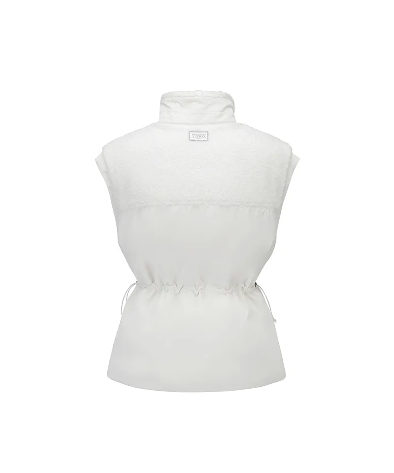 ANEW Golf Women Material Mix Down Goose Down Vest - Ivory