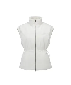 ANEW Golf Women Material Mix Down Goose Down Vest - Ivory