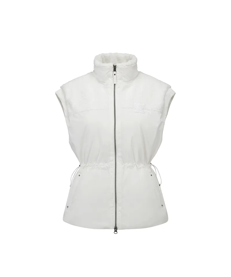 ANEW Golf Women Material Mix Down Goose Down Vest - Ivory