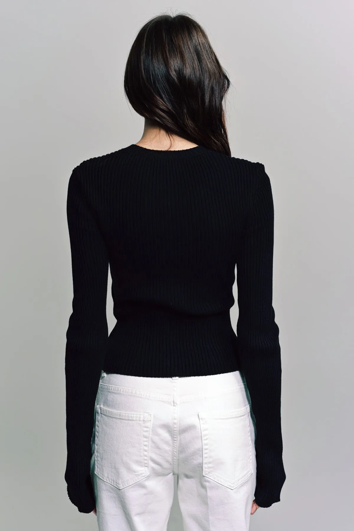ANN DEMEULEMEESTER | TERNA CROP ZIP CARIDGAN