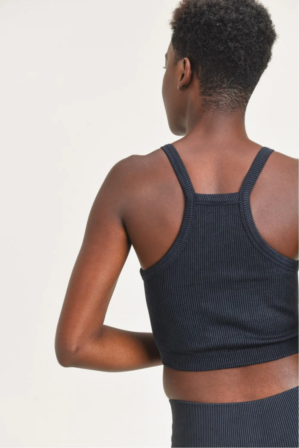 Annabel Square Front Ribbed Tank Top