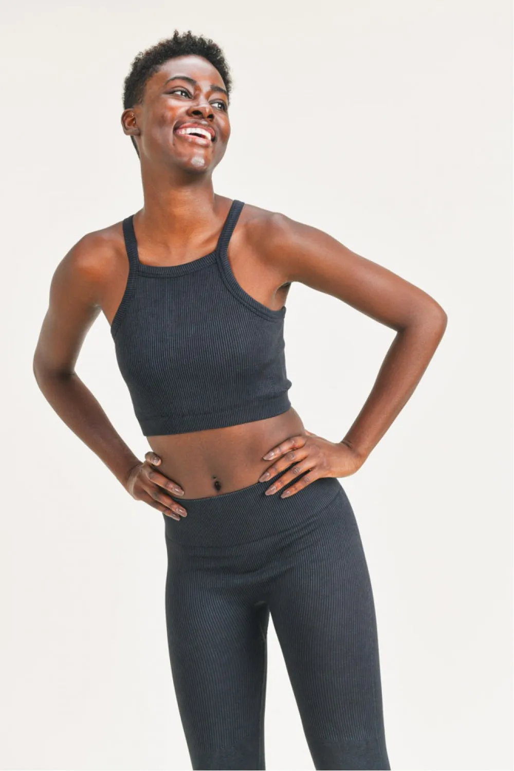 Annabel Square Front Ribbed Tank Top