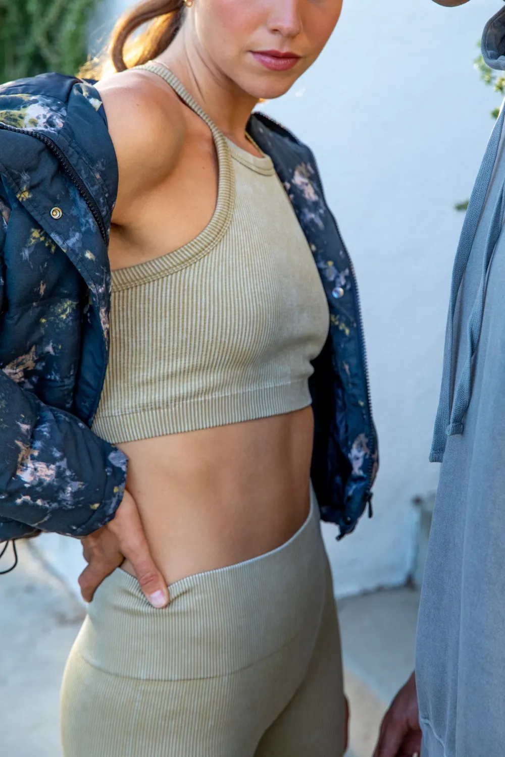 Annabel Square Front Ribbed Tank Top