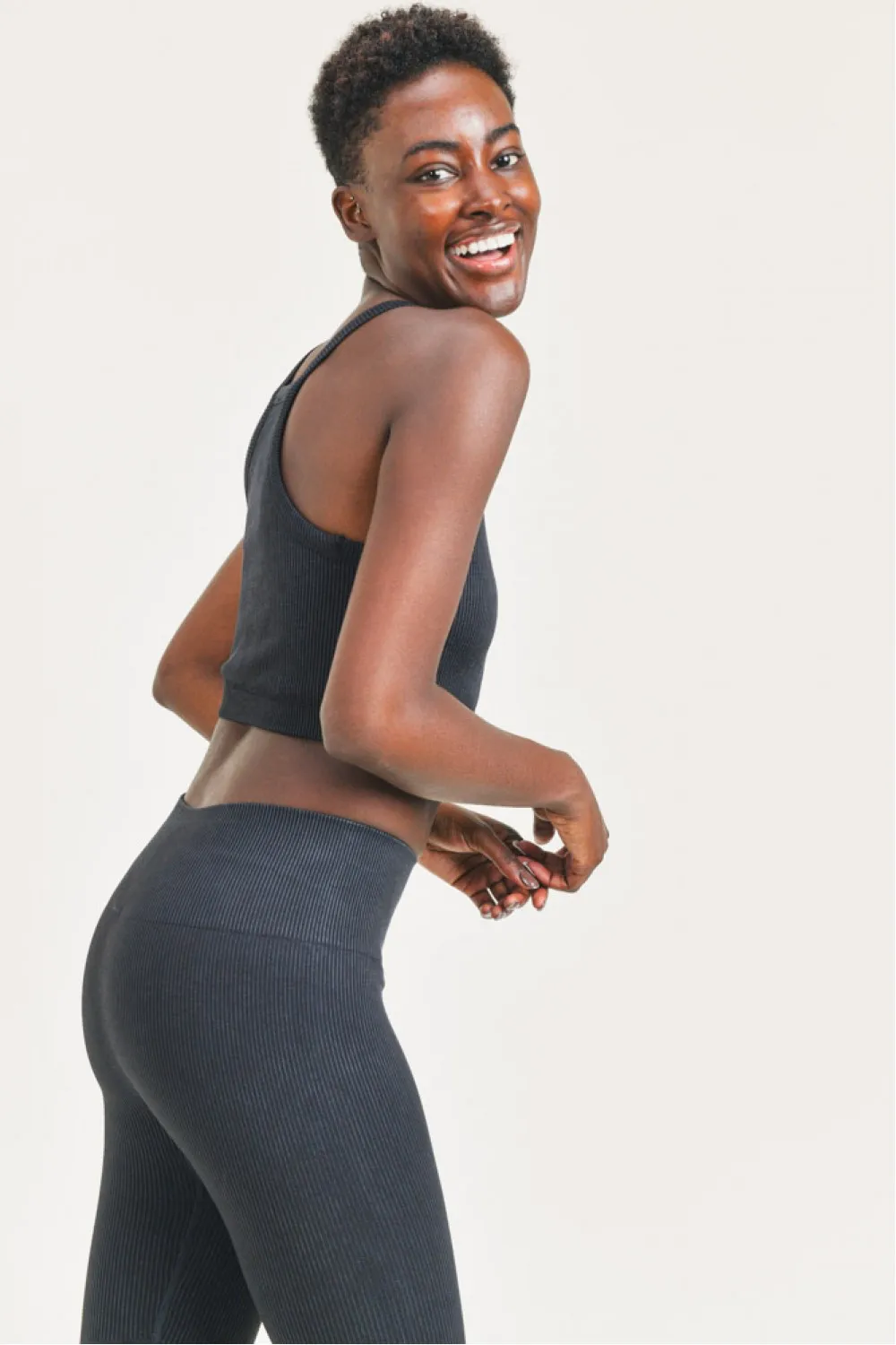 Annabel Square Front Ribbed Tank Top