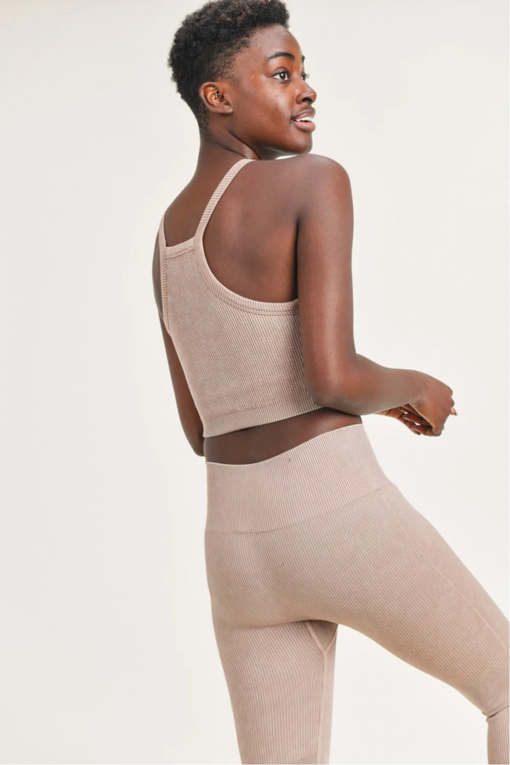 Annabel Square Front Ribbed Tank Top