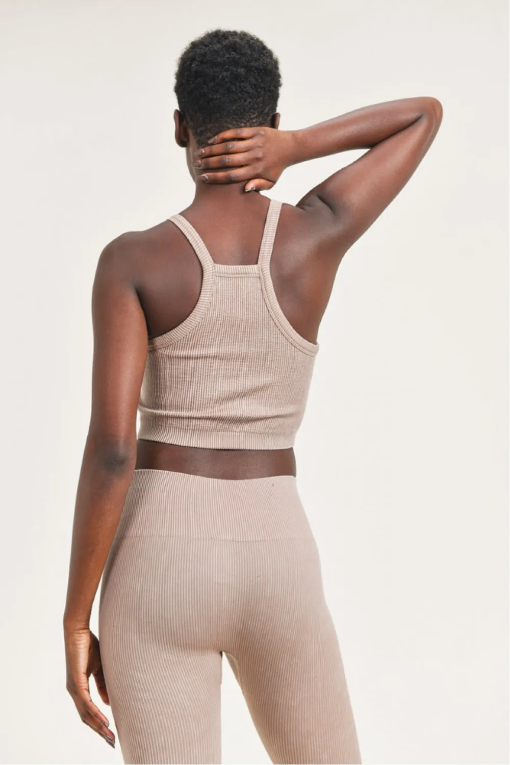 Annabel Square Front Ribbed Tank Top