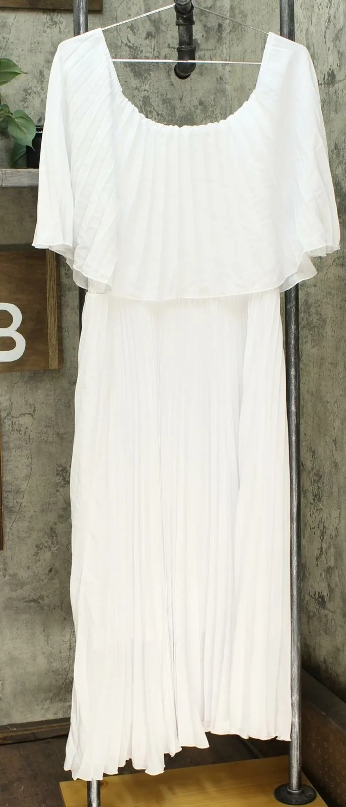 Antthony Women's Pleated Maxi Dress