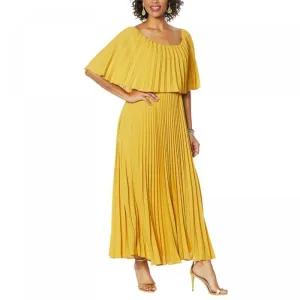 Antthony Women's Pleated Maxi Dress