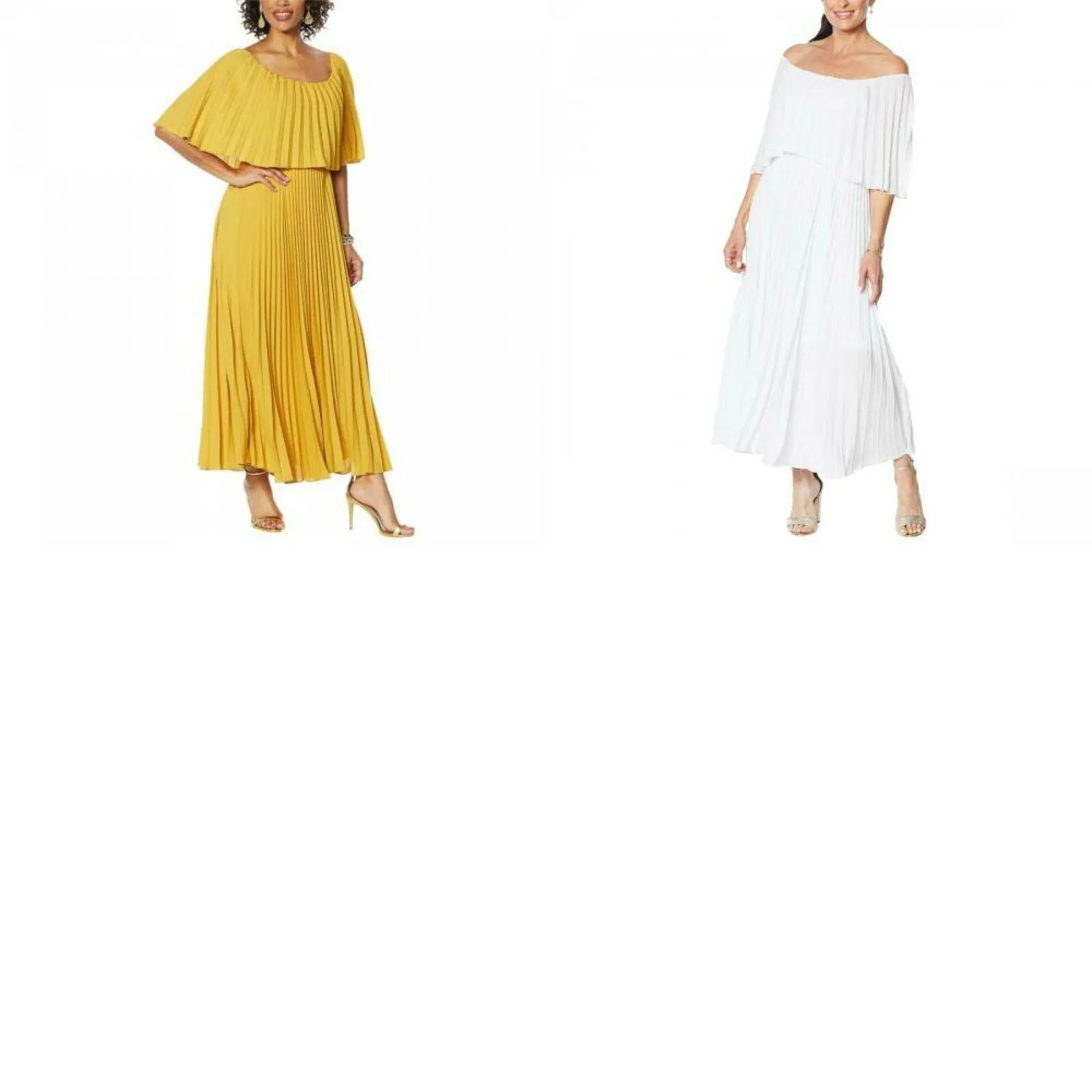 Antthony Women's Pleated Maxi Dress