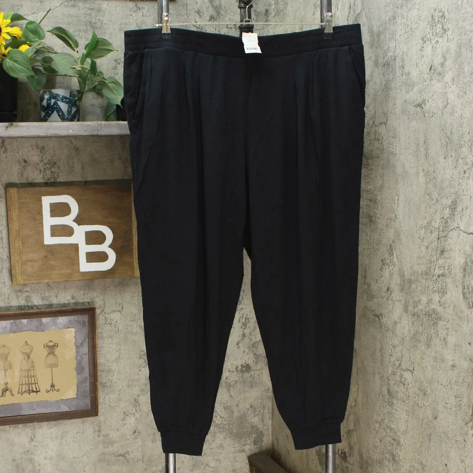 AnyBody Women's Regular Cozy Knit Pleated Jogger Pants