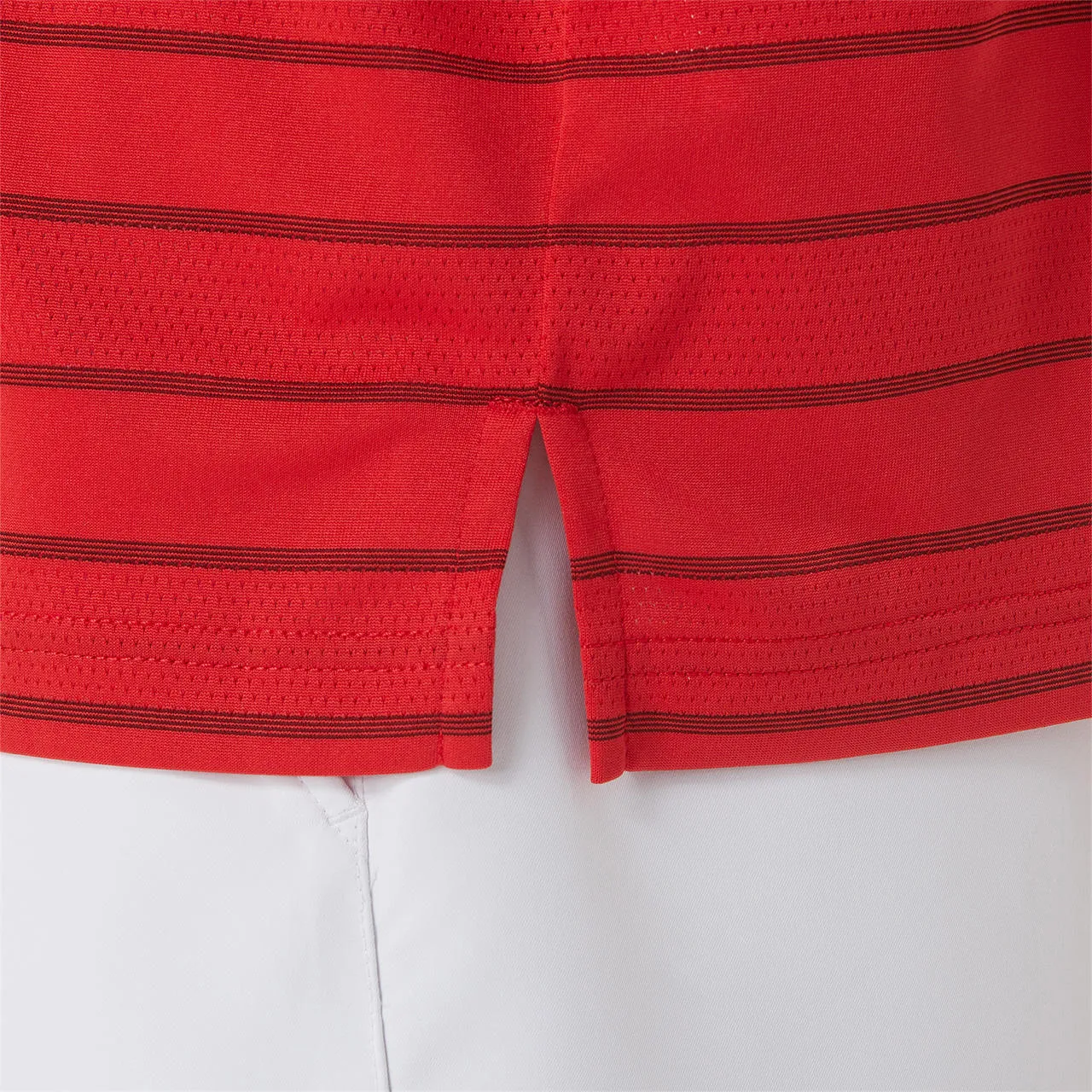 Asics Men's Court Stripe Short Sleeve Top (Red)