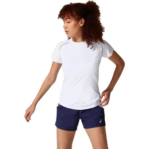Asics Women's Court Piping Short Sleeve Top (White)