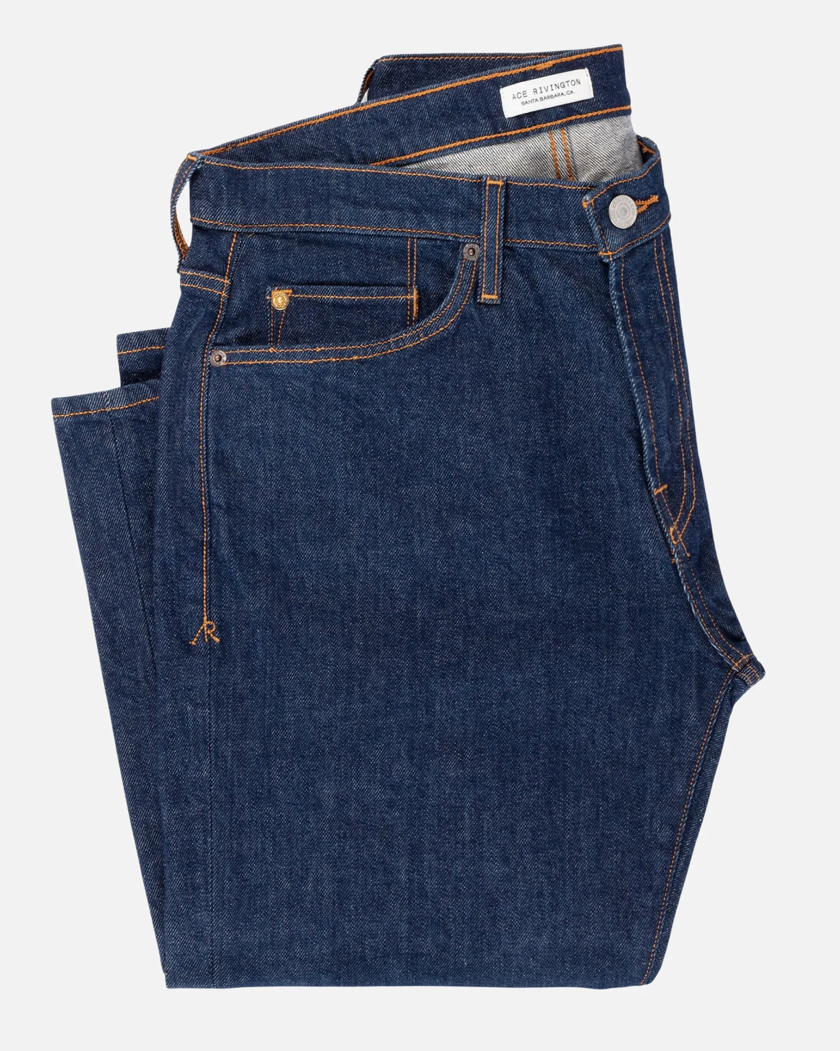 Athletic Straight Denim Jeans - Dark Rinse