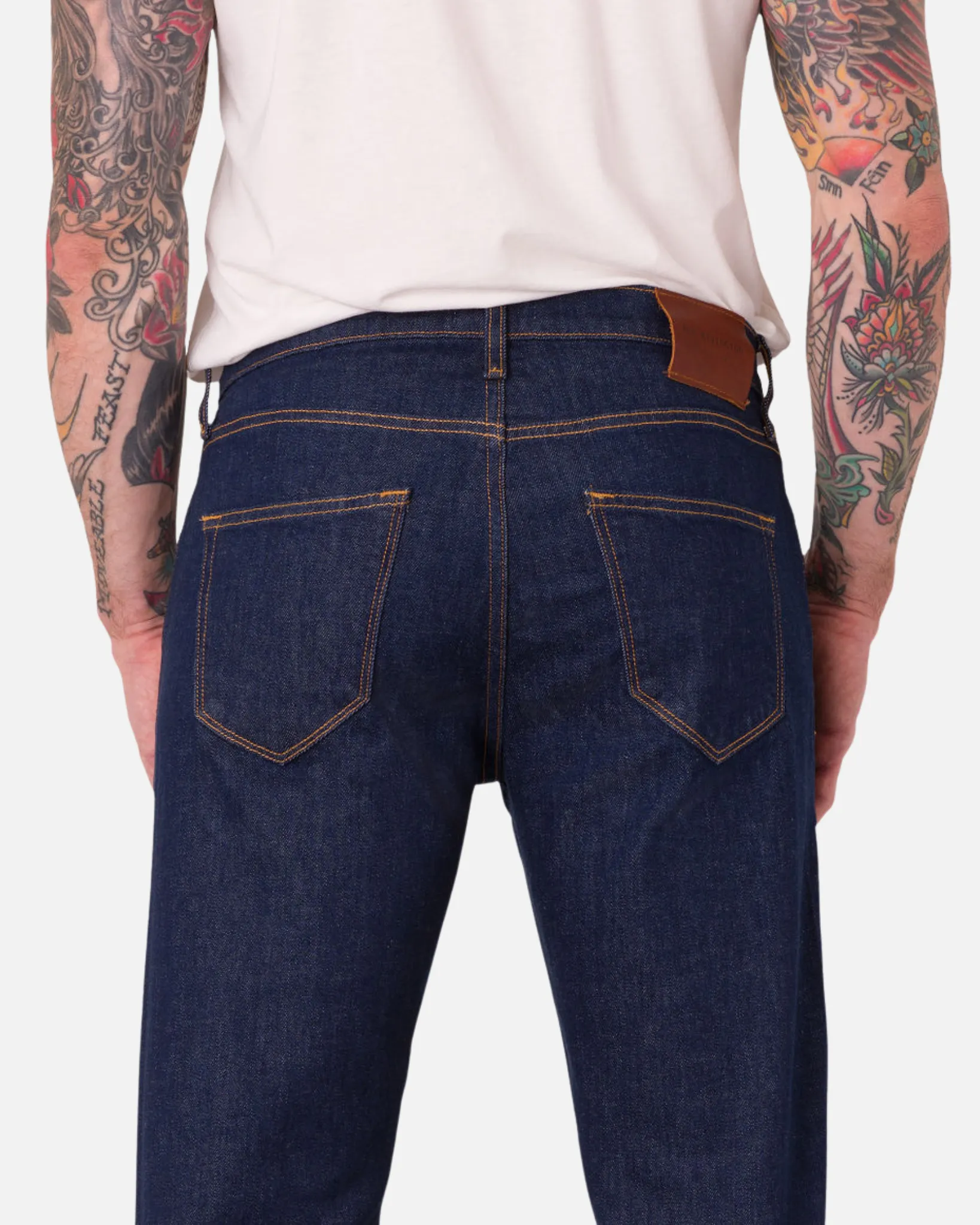 Athletic Straight Denim Jeans - Dark Rinse