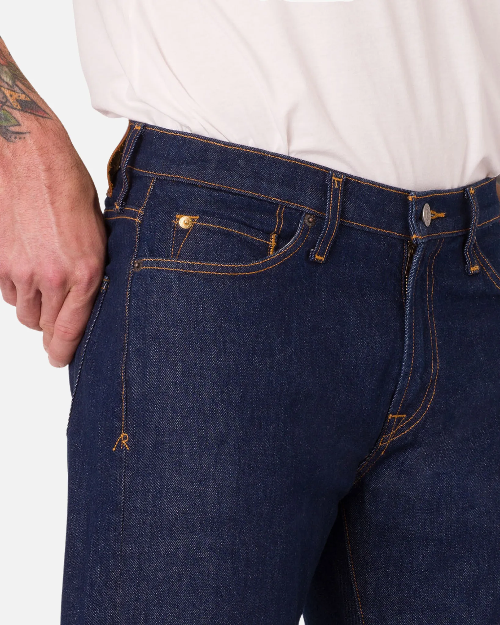 Athletic Straight Denim Jeans - Dark Rinse