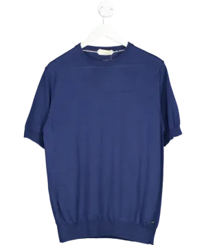 Aurelien Blue Cashwool T-shirt UK M