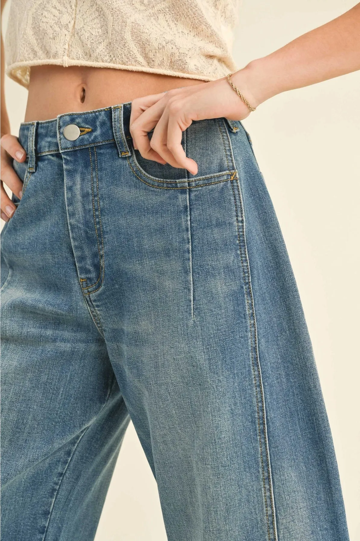 Barrel Jeans {Medium Wash}