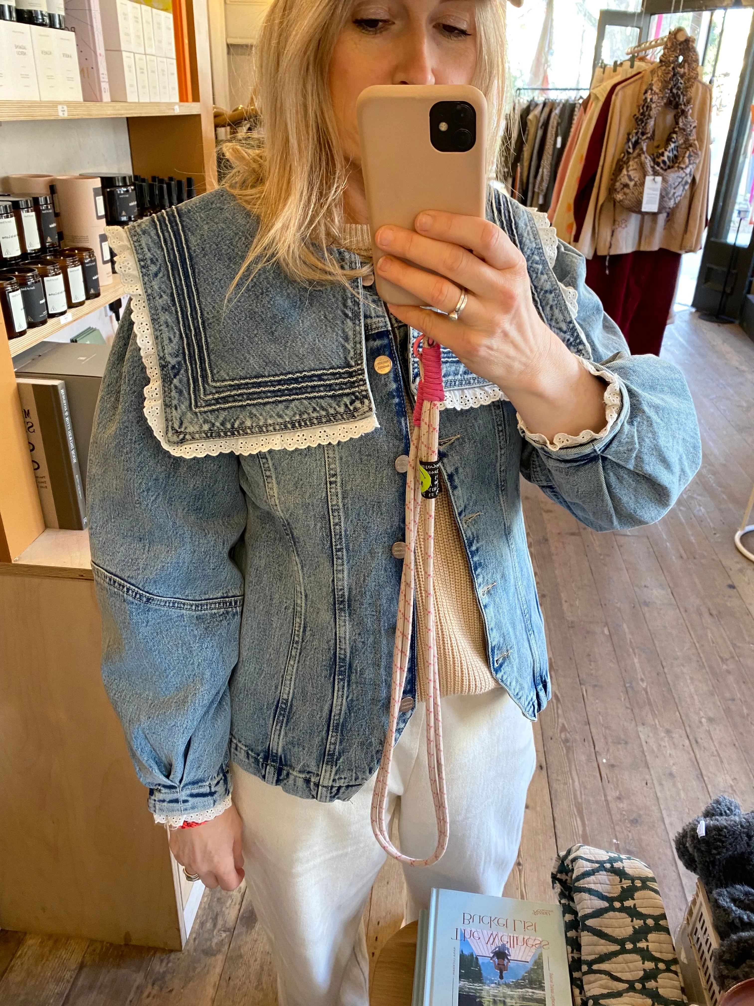Broderie Sailor Jacket - Rider Wash