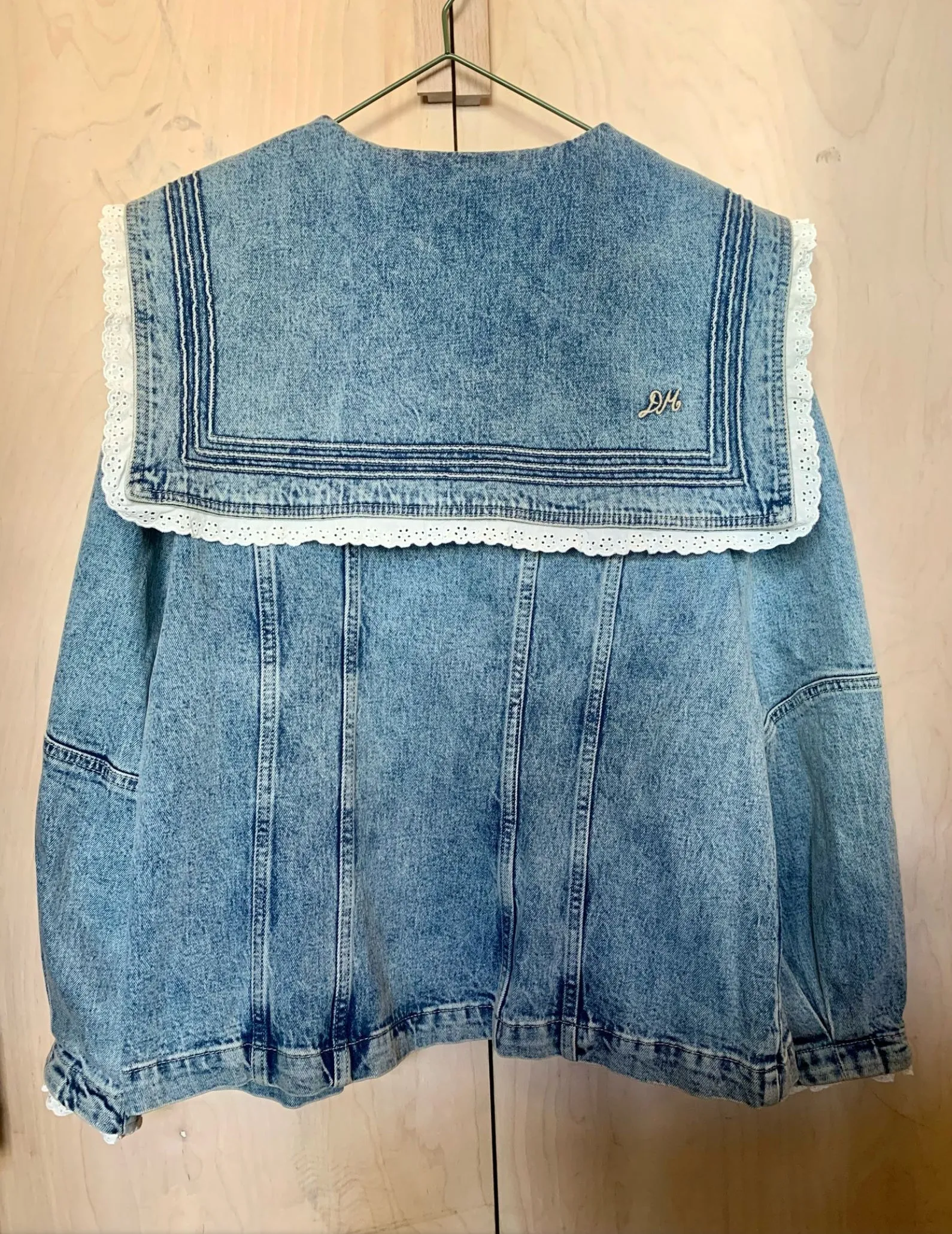 Broderie Sailor Jacket - Rider Wash