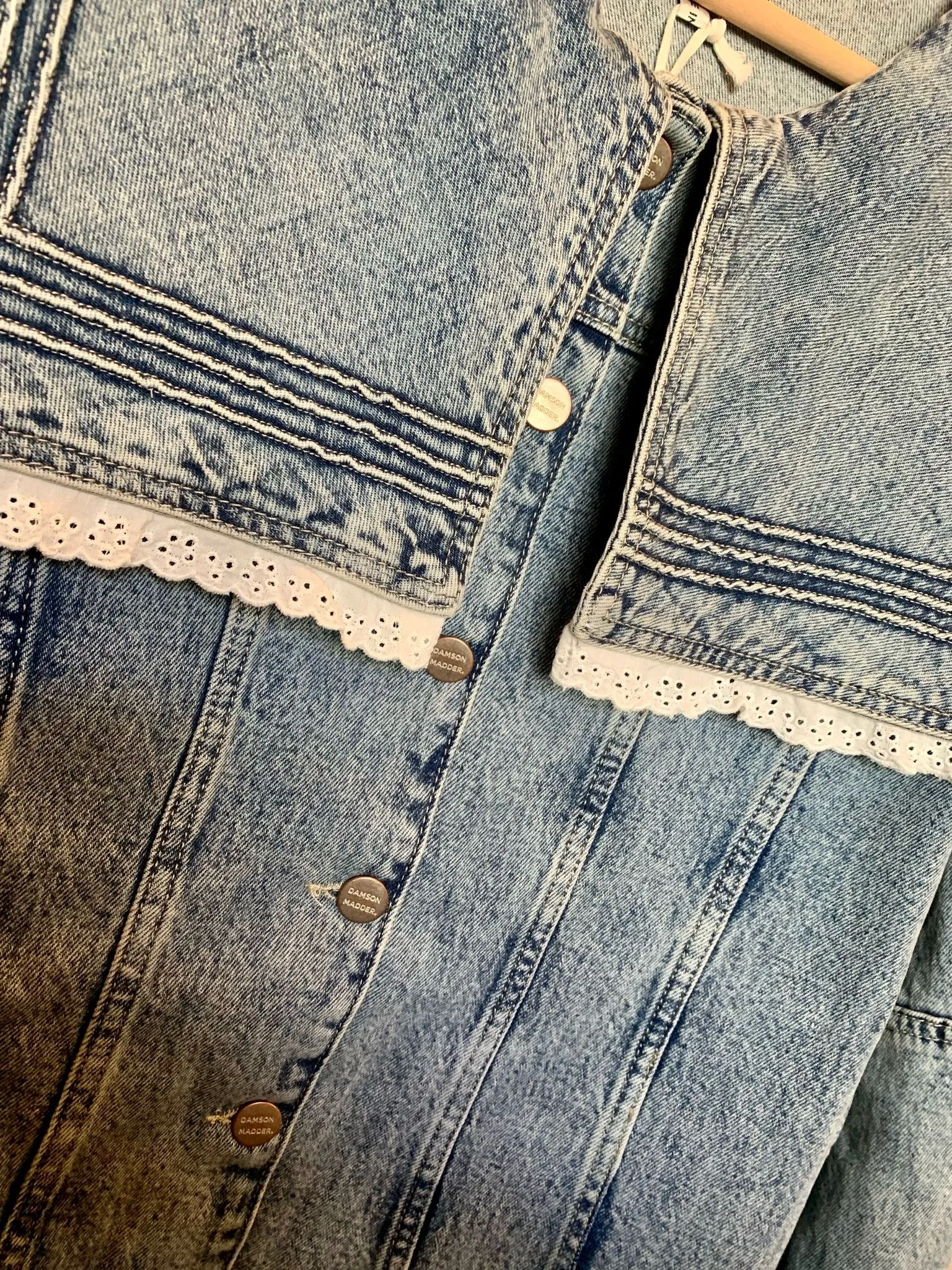 Broderie Sailor Jacket - Rider Wash