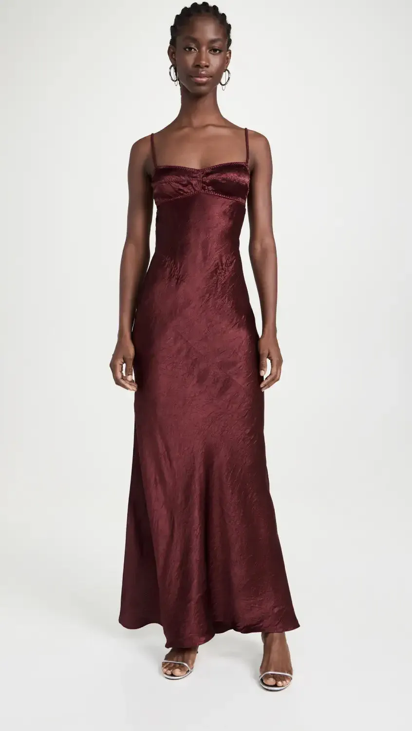 Burgundy Maxi Dress