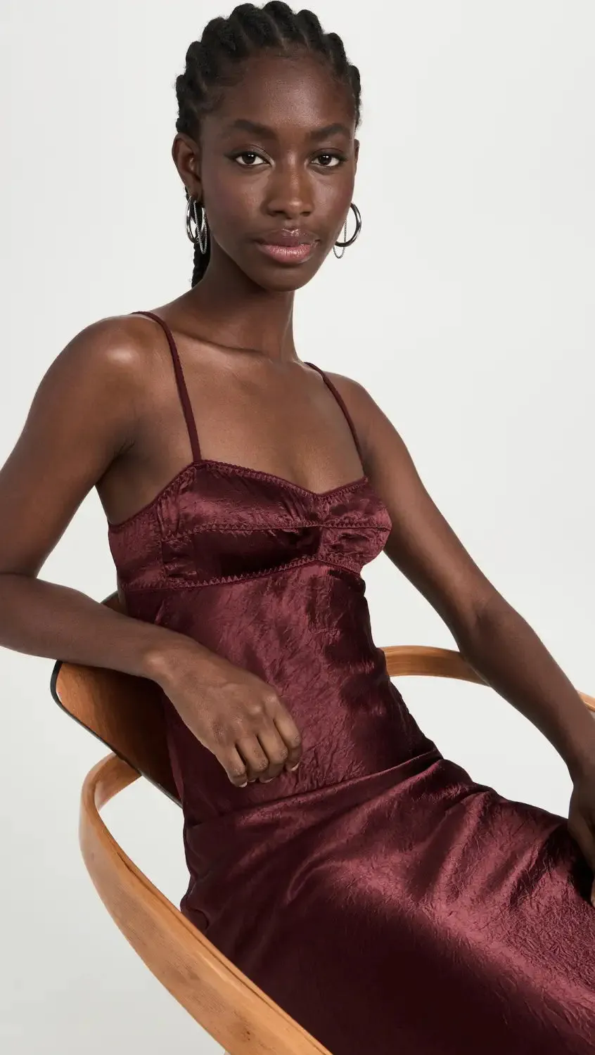 Burgundy Maxi Dress