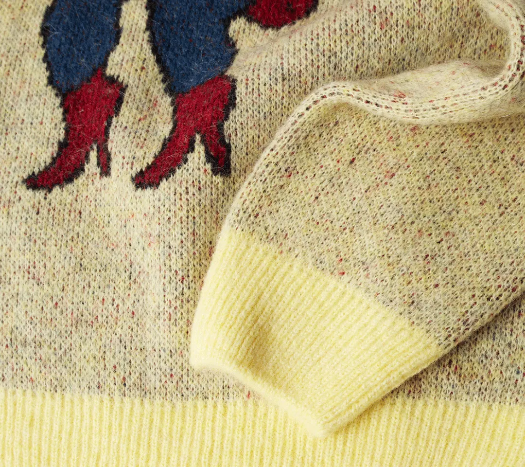 by Parra Stupid Strawberry Knitted Pullover