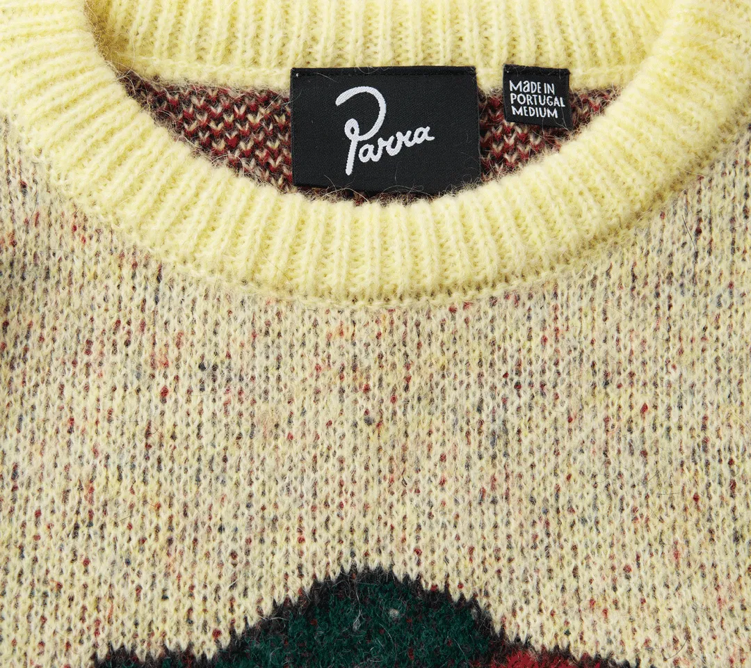 by Parra Stupid Strawberry Knitted Pullover
