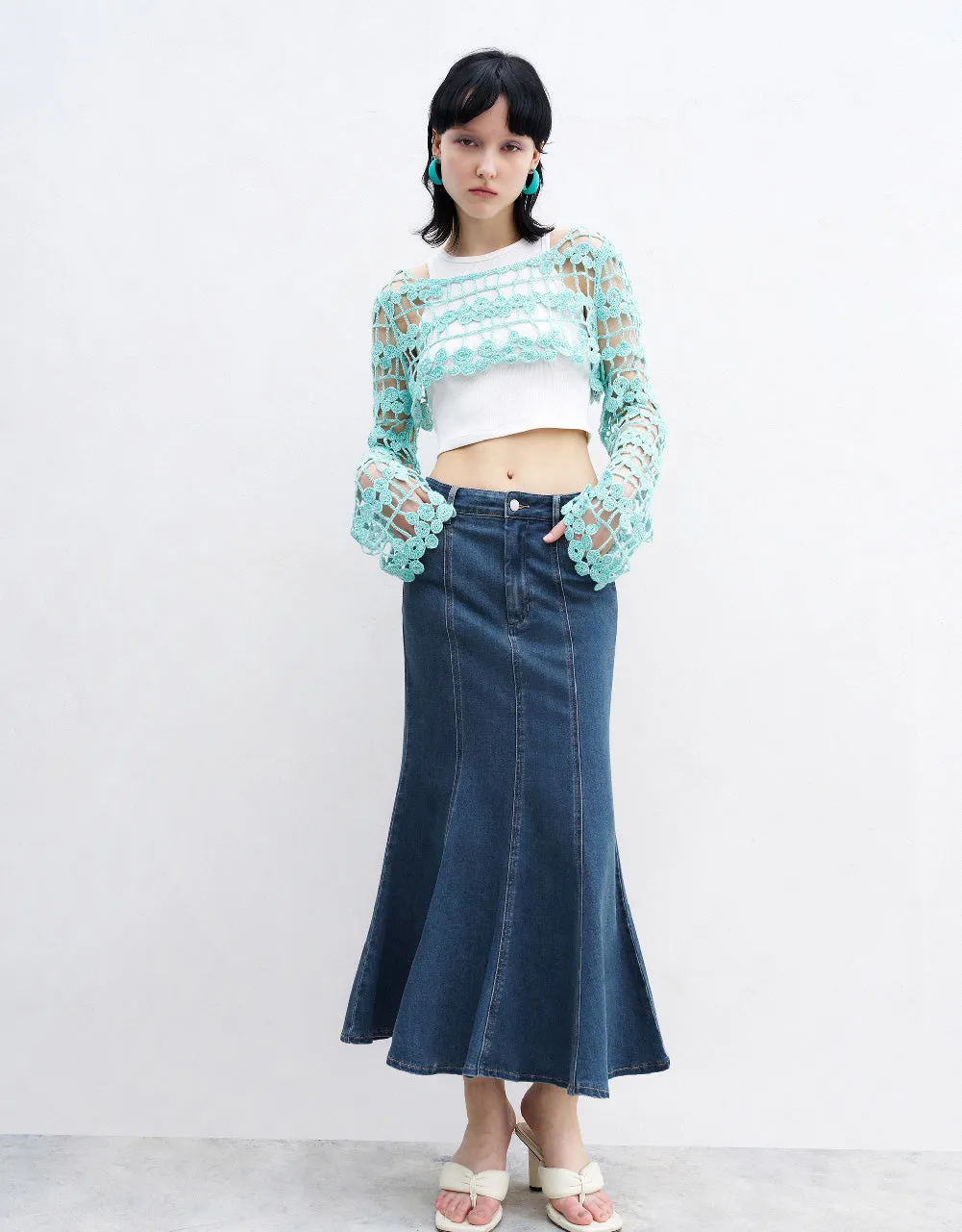 Crochet Knitted T-Shirt