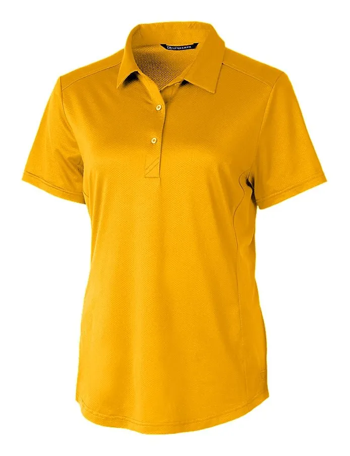 Cutter & Buck Womens Prospect Textured Stretch Short Sleeve Polo