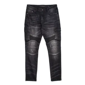 Cutty Men Diaz Biker Denim - Black