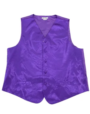 Daniel Elissa Satin Regular Fit Vest - Purple