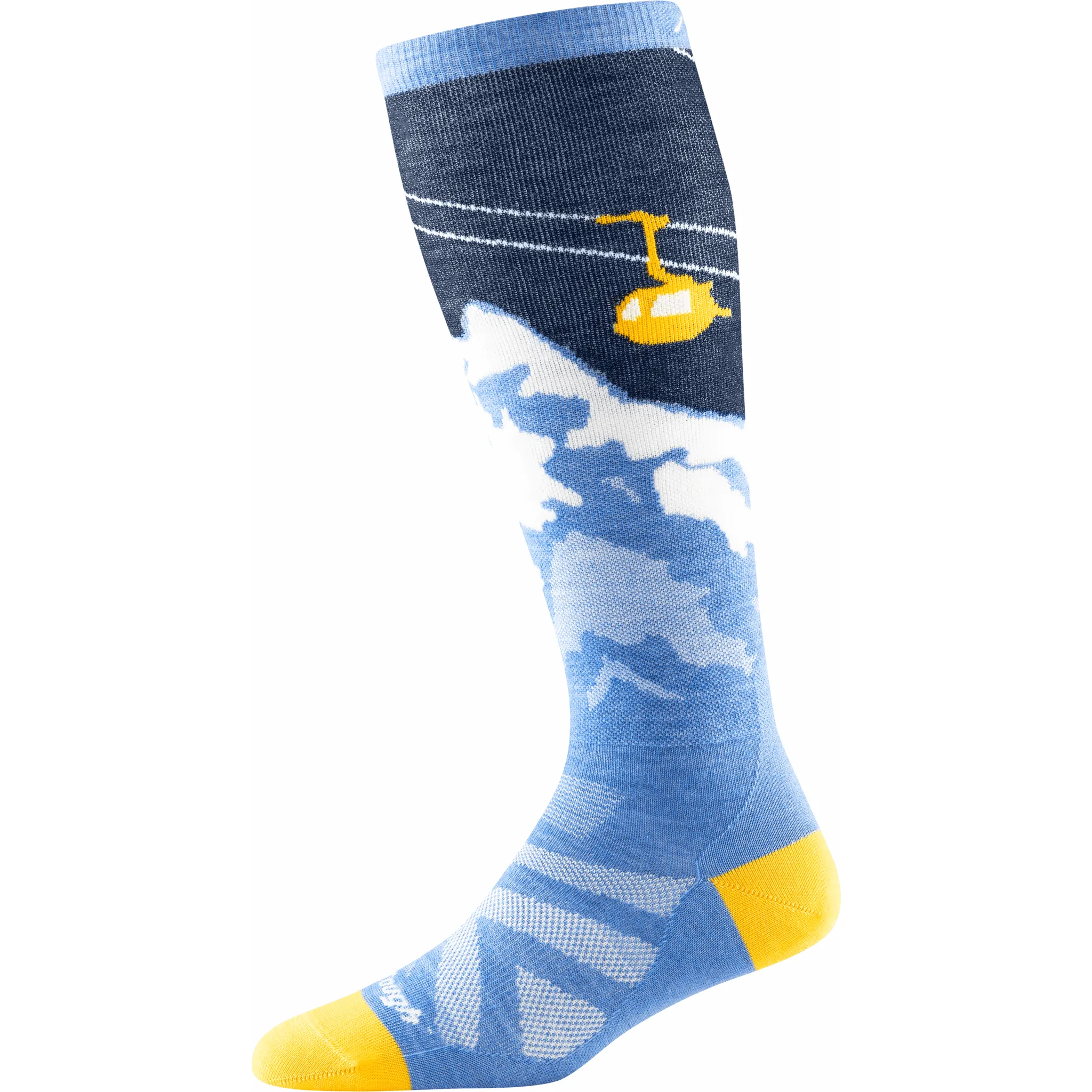 Darn Tough Womens Yeti Over-the-Calf Lightweight Ski & Snowboard Socks