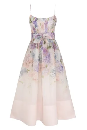 Dawning Corset Dress | Multi Hydrangea