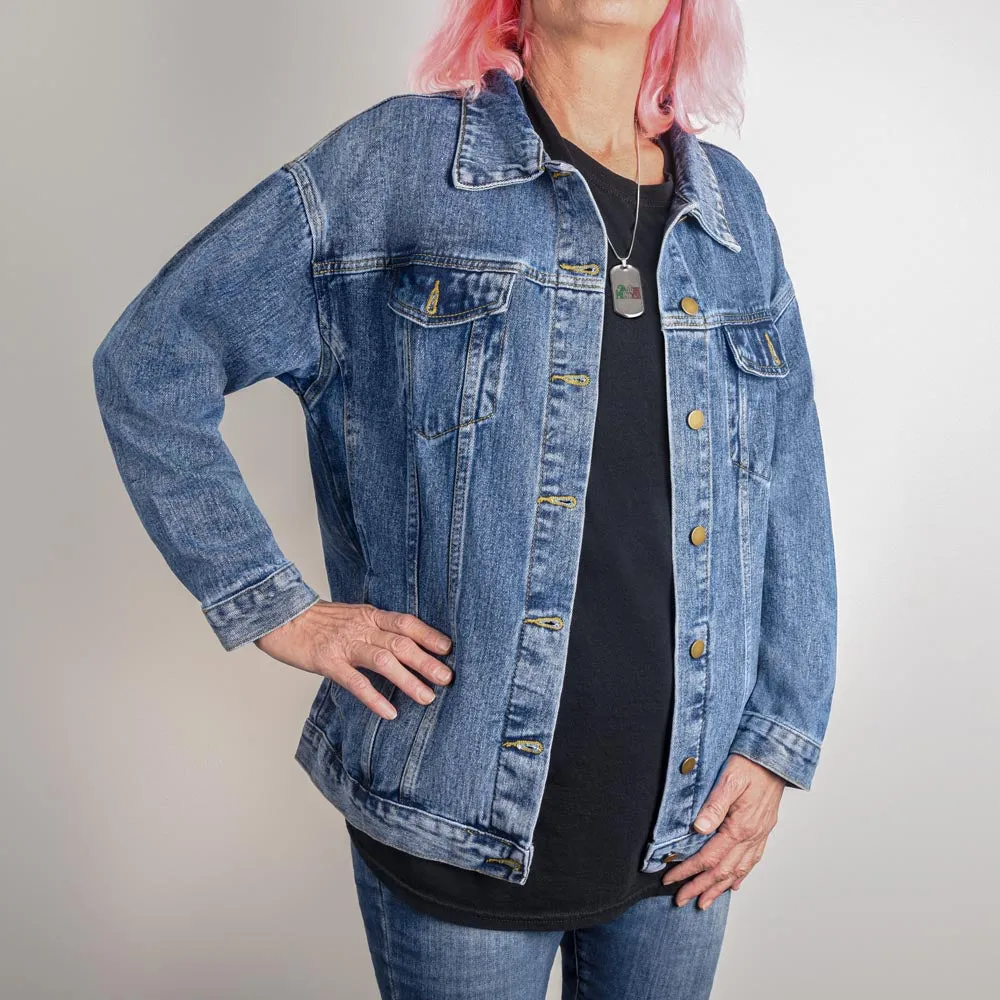Doggie Kisses & Weekend Wishes Denim Jacket